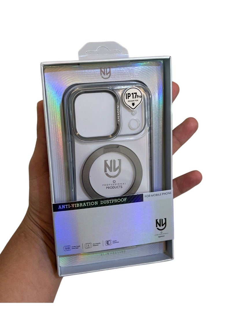 إنجوي إن واي غطاء لهاتف iPhone 17 Pro Max متوافق مع تقنية MagSafe - باللون الأسود التيتانيوم - Image 4